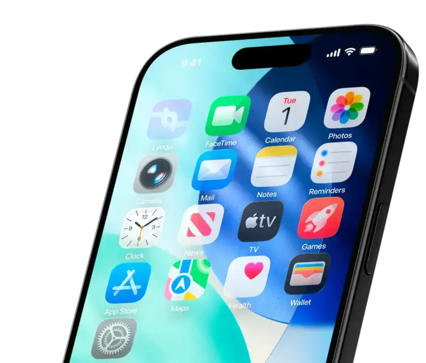 The Lynqu app on iPhone